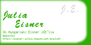 julia eisner business card